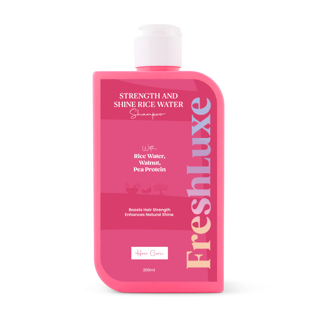 Strength &amp; Shine Rice Water Shampoo with Walnut Oil &amp; Pea Protein | For All Hair Types- 200ml