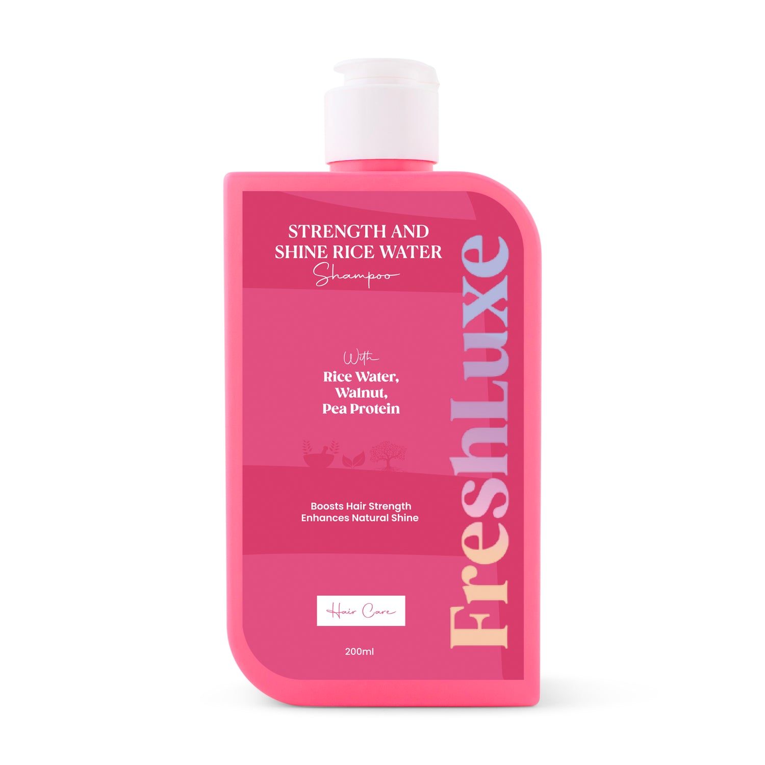 Strength &amp; Shine Rice Water Shampoo with Walnut Oil &amp; Pea Protein | For All Hair Types- 200ml