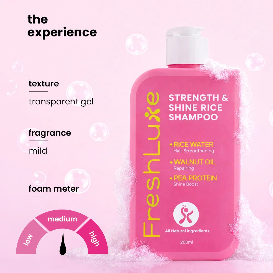 Rice Water Shampoo |  For Strong, Shiny &amp; Nourished Hair | 200 ml