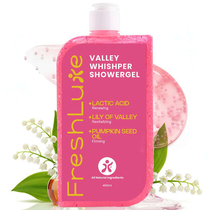 FreshLuxe Valley Whisper Body Wash | Reduces Dark Spots | Floral Scent | 200 ml | 400 ml