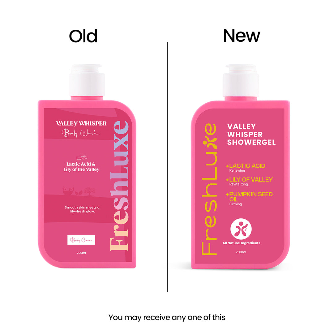 FreshLuxe Valley Whisper Body Wash | Reduces Dark Spots | Floral Scent | 200 ml | 400 ml