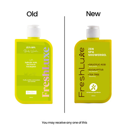 FreshLuxe Zen Spa Body Wash | Soothing &amp; Anti-Bacterial | 200 ml | 400 ml