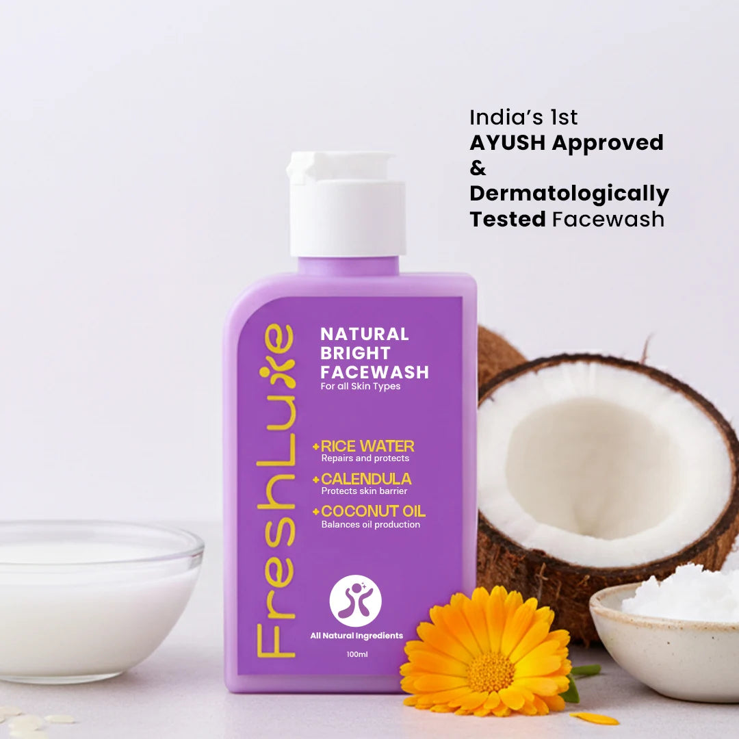 Rice Water Face Wash |  Brightening &amp; Nourishing Cleanser for Radiant Skin, 100 ml