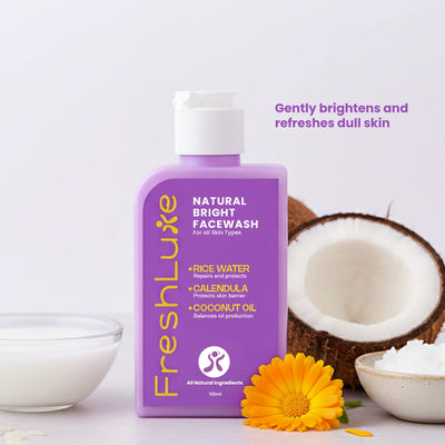 Rice Water Face Wash |  Brightening & Nourishing Cleanser for Radiant Skin, 100 ml