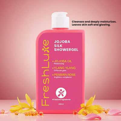 FreshLuxe Jojoba Silk Body Wash |  Nourishing Formula for Silky Smooth & Radiant Skin, 200 ml | 400 ml