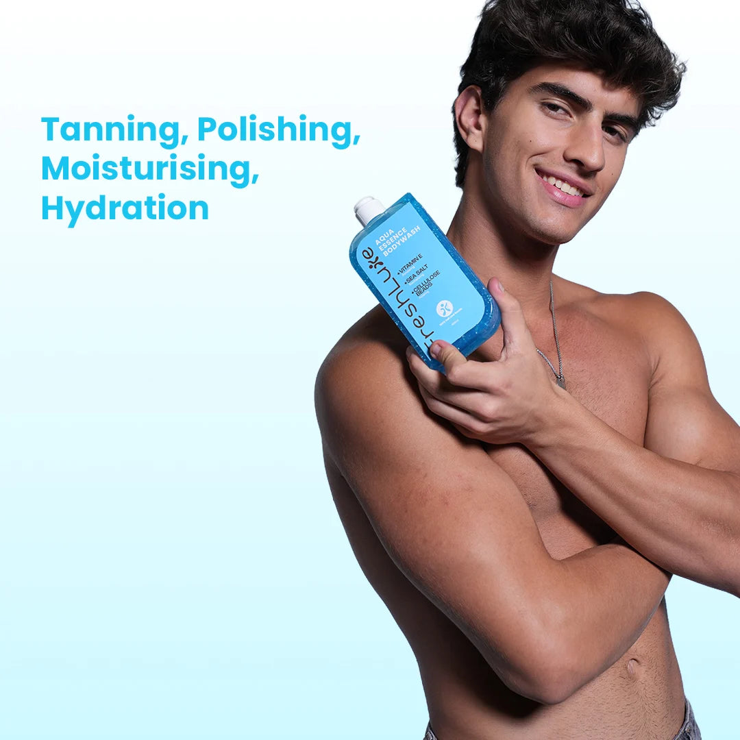 FreshLuxe Aqua Essence Shower Gel |  Deep Hydration &amp; All-Day Freshness | 200 ml | 400 ml