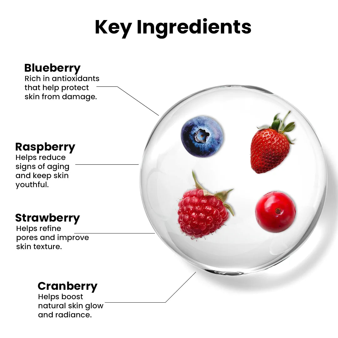 Wild Berries Face &amp; Body Scrub | Vitamin E for Tan, Dead Skin Removal &amp; Exfoliation | 200gm