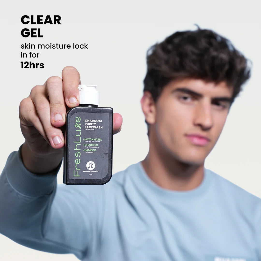 Charcoal Purity Facewash |  Deep Cleansing &amp; Detoxifying with Bamboo Charcoal and Witch Hazel | 100 ml