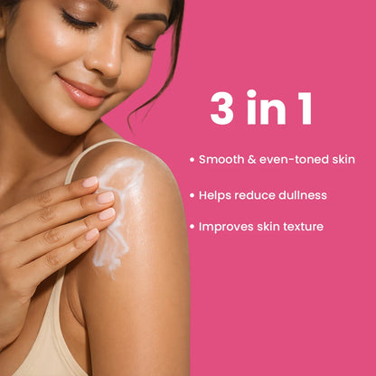 Daily Muse Perfume Body Lotion with Shea Butter &amp; Cocoa Butter | Niacinamide, Caffeine, Glycolic &amp; Lactic Acid | Deep Moisturising Brightening Body Lotion for Dry Skin | Long-Lasting Fragrance | Men &amp; Women | 200ml