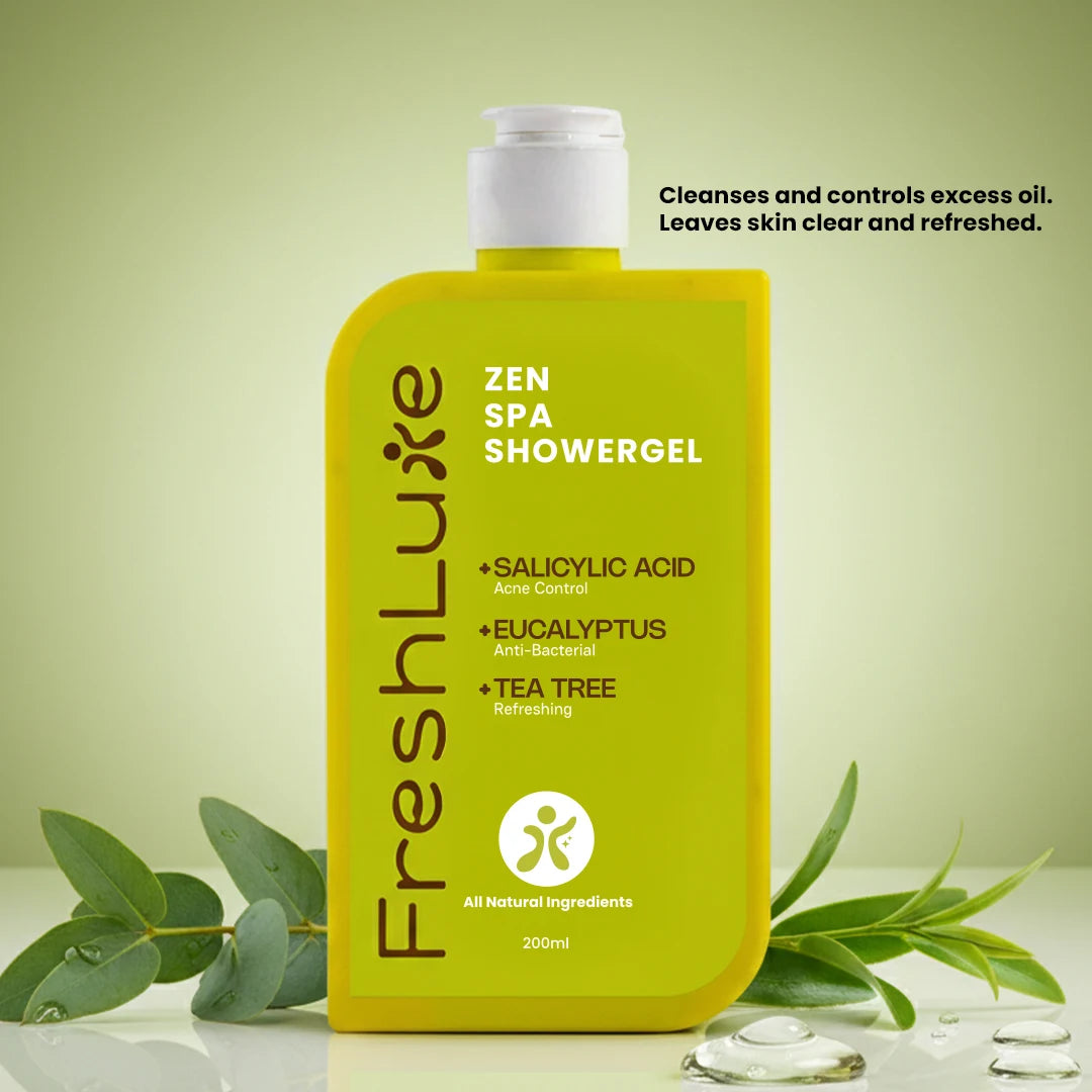 FreshLuxe Zen Spa Body Wash | Soothing &amp; Anti-Bacterial | 200 ml | 400 ml